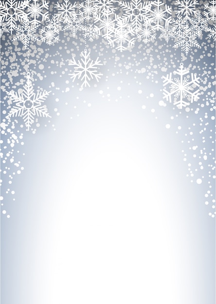 Natale freddo con nevicate e cristalli di ghiaccio