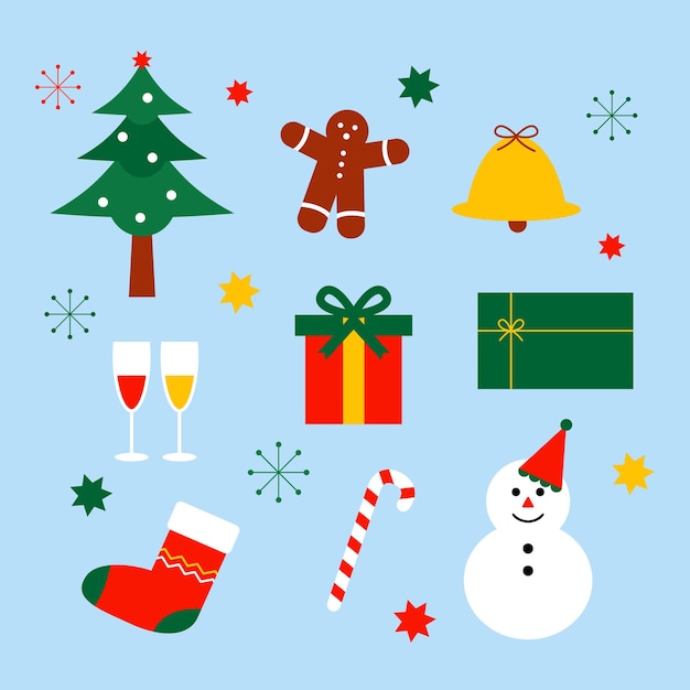 Natale illustrazione elementi