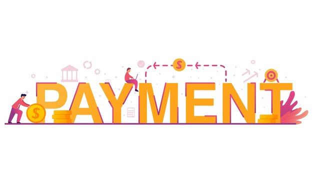 Negozio onlinePagamento online Servizio finanziario bancarioPila di monete in dollari