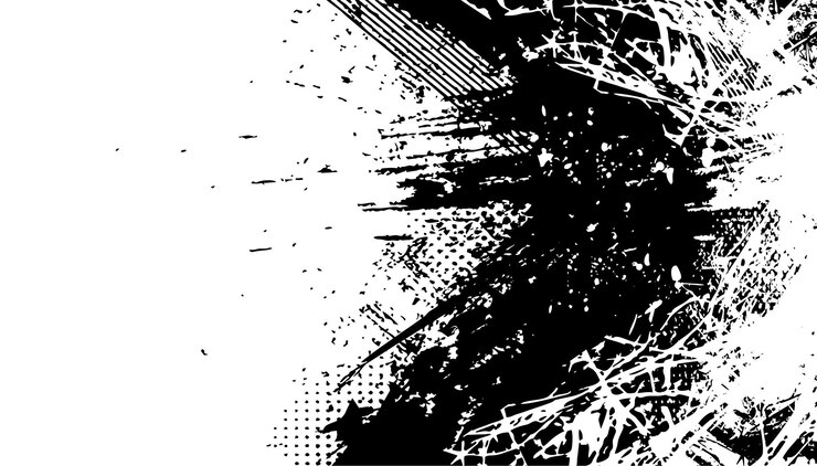Vettore nero e bianco rustico grunge astratto vettore di sfondo