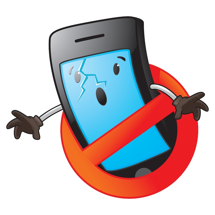 Nessun segno di smartphone