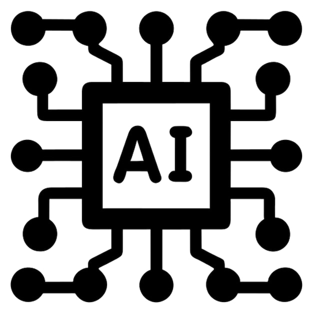 neuroni del pittogramma dell'icona ai