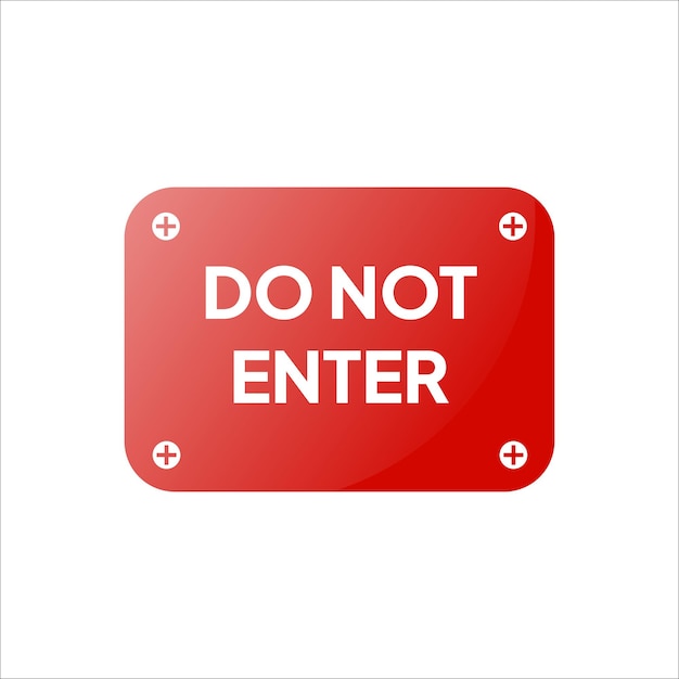Non entrare.