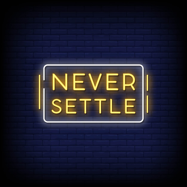 Non regolare mai il testo in stile Insegne al neon