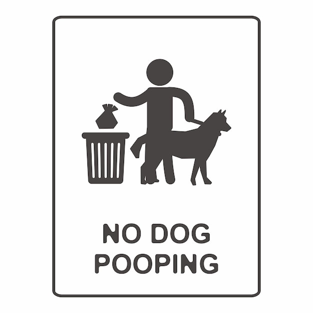 non sono ammessi animali domestici logo piatto