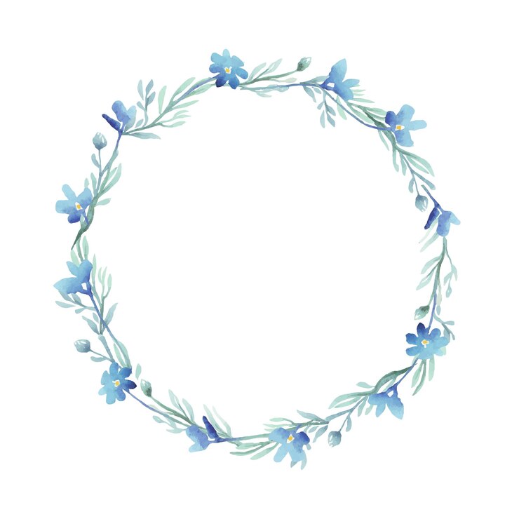 Non ti scordar di me cornice di fiori