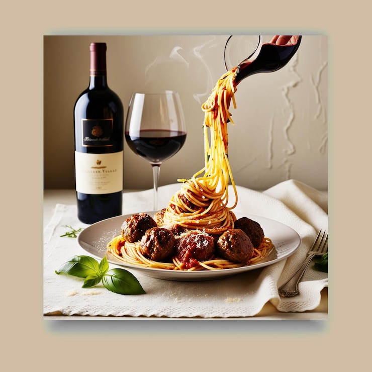 Vettore noodle fritte con frutti di mare freschi ai generati