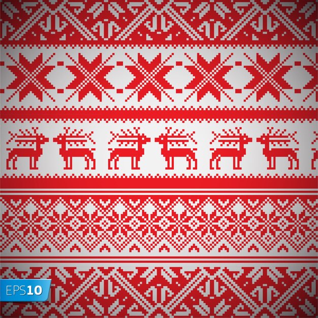 Norvegia Natale seamless pattern sfondo vettoriale