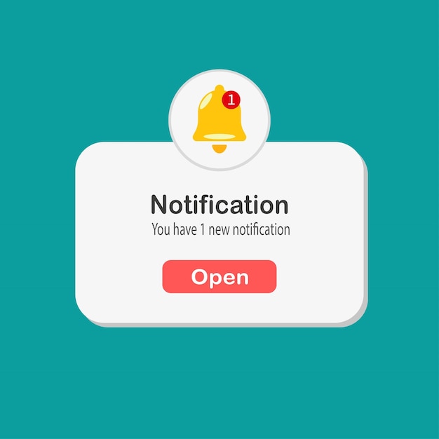 Notifica 3d Pagina pop-up con elementi galleggianti Ricordo di pianificazione di eventi aziendali sui social media