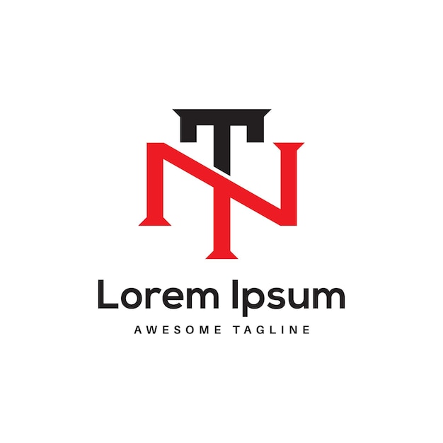 NT Letter Logo Design Vettori gratuiti e PSD da scaricare