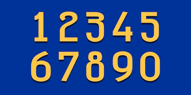 Numeri vettoriali di base geometrie semplici forme numeri font alfabeto illustrazioni vettoriali