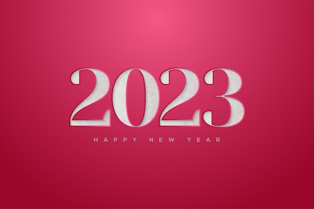nuovo anno 2023 con numeri erosi