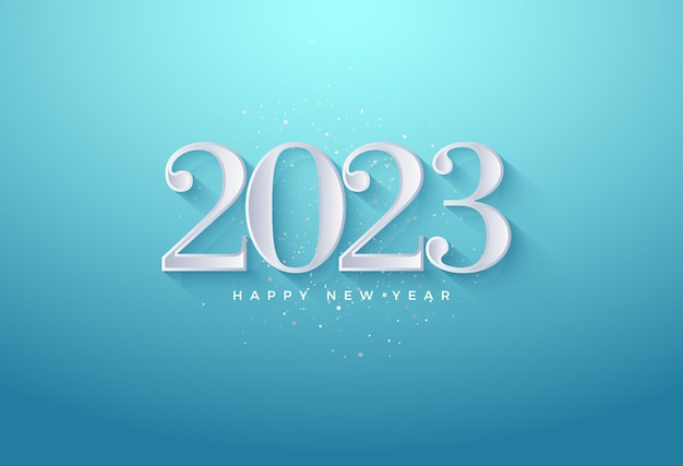 nuovo anno 2023 con un concetto semplice e bello.