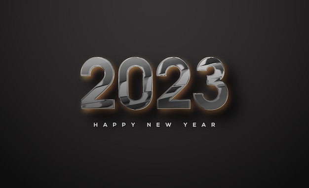 Nuovo anno nero 2023 per poster e striscioni di auguri