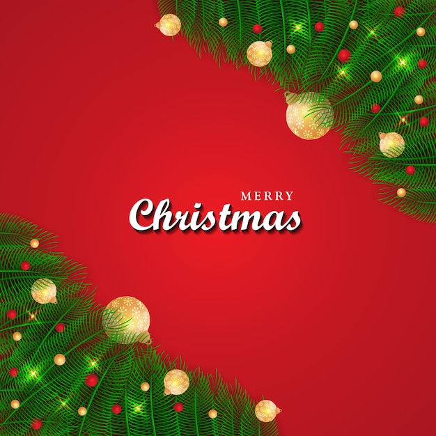 Nuovo Buon Natale Anno Nuovo sfondo moderno festosa palla di vetro inverno esami