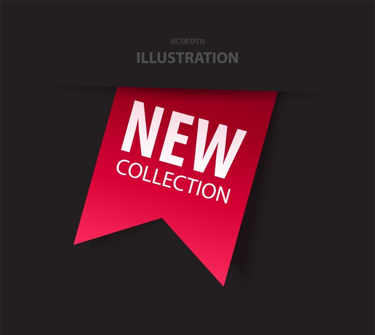 Nuovo tag collezione. Vettore