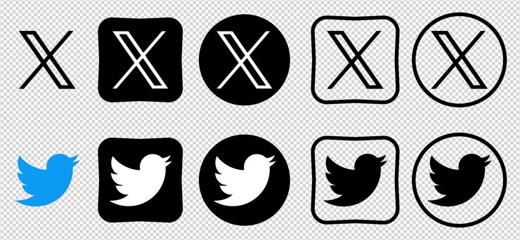 Vettore nuovo twitter vs xcom novation elon mask popolare icona del pulsante dei social media logo di messaggistica istantanea del vettore editoriale di twitter