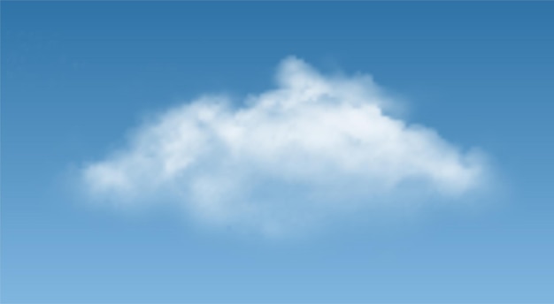 Nuvola bianca nel cielo nebbia o fumo