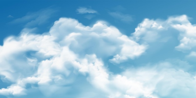 Nuvola cielo blu Natura cielo bellissimo nuvole blu e bianche consistenza sfondo vettori paradiso paesaggio per carte copertina poster o interior design