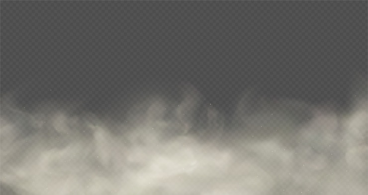 Vettore nuvola di nebbia