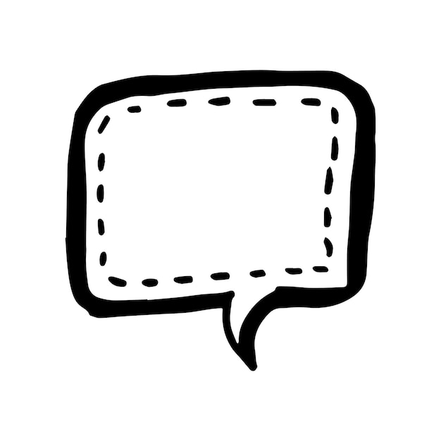 Nuvoletta vuota vuota in stile doodle
