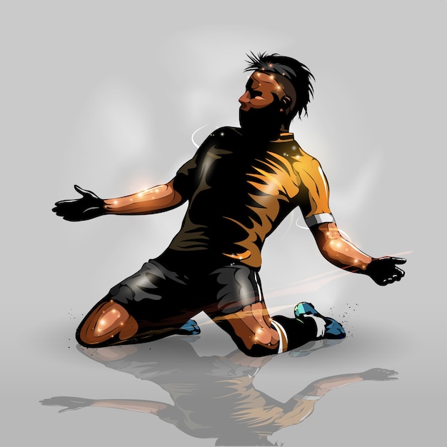Obiettivo segnante del calciatore