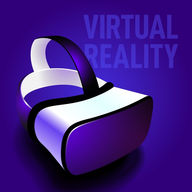 Occhiali auricolare realtà virtuale realistici