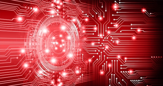 occhio cyber circuito tecnologia futuro concetto di fondo