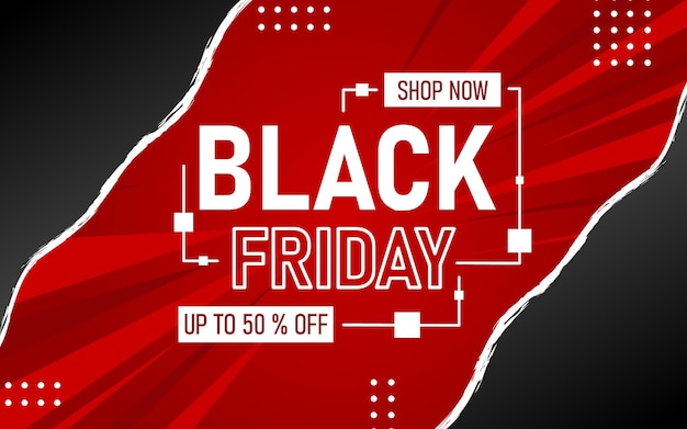 Offerta speciale banner di vendita venerdì nero