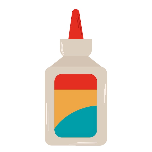 Office glue icon clipart avatar logtotype illustrazione vettoriale isolata