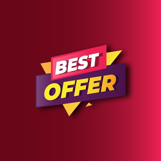 offre il miglior design di tag vettoriale