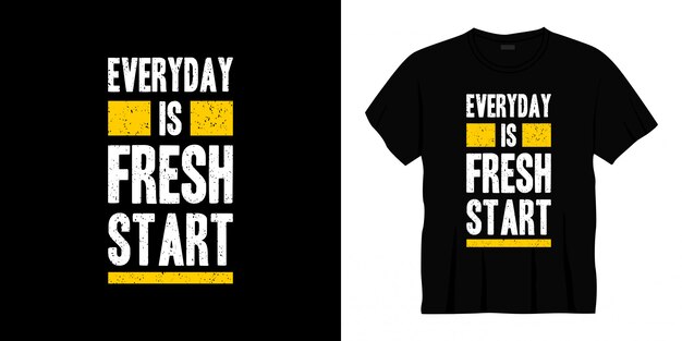 ogni giorno è un nuovo inizio tipografia t-shirt design