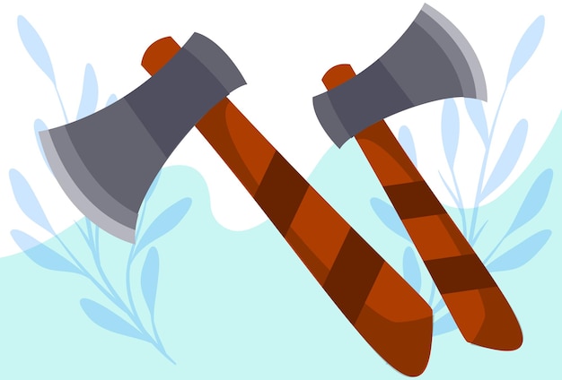 Old Axe Concept Illustration elegante e bellissimo