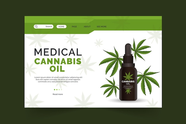 Olio di cannabis - pagina di destinazione