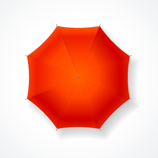 Ombrello Rosso Isolato
