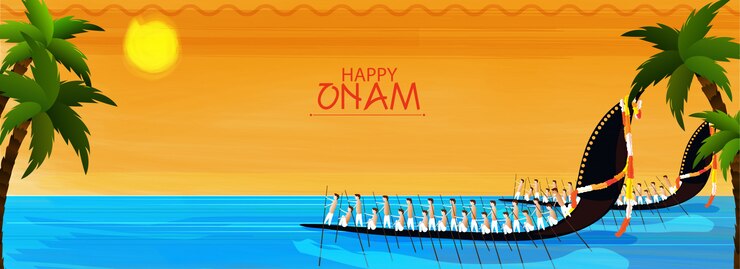 Vettore onam festival celebrazione concept.