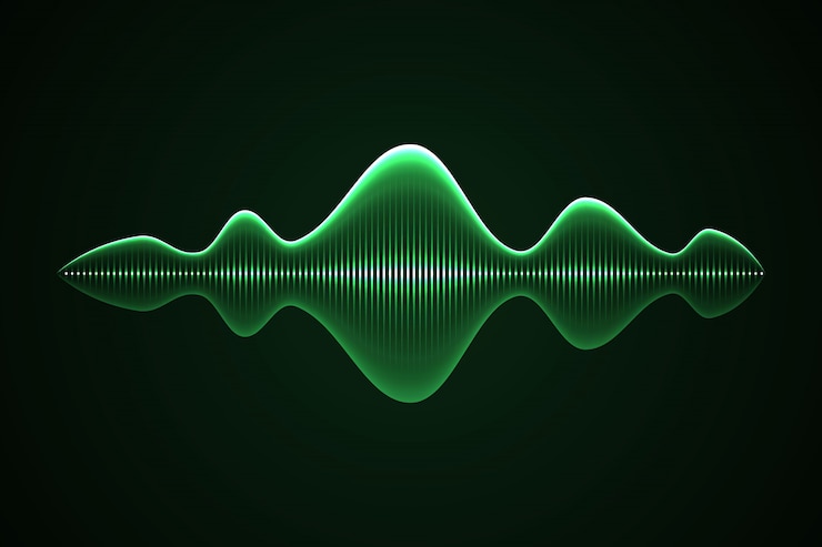 Vettore onda sonora di musica astratta,