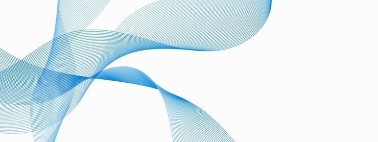 Vettore ondata blu elemento di progettazione astratto del vettore di flusso d'onda astratto blu