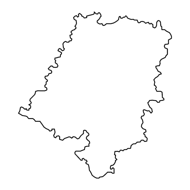 Opole Voivodato mappa provincia della Polonia Illustrazione vettoriale
