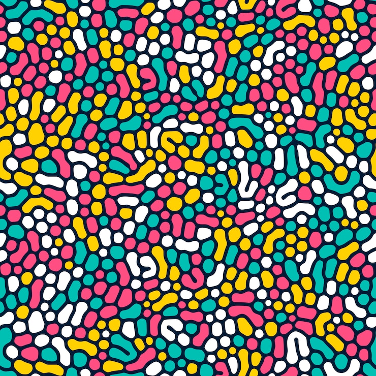 Vettore orgahttps: //cdn-contributor.freepik.com/krolja/3917363/previews/626/53.jpgnic seamless con forme arrotondate. sfondo di reazione di diffusione. effetto pietra irregolare. illustrazione astratta