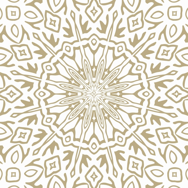Oriental Seamless Vector Pattern - Ornamento ripetuto per tessuti, carta da imballaggio, moda ecc.