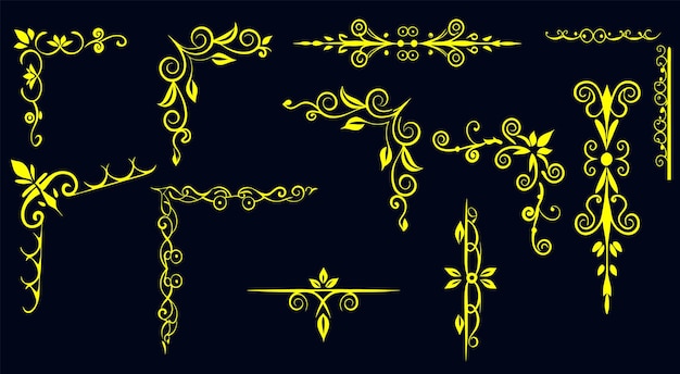 Ornamenti floreali eleganti