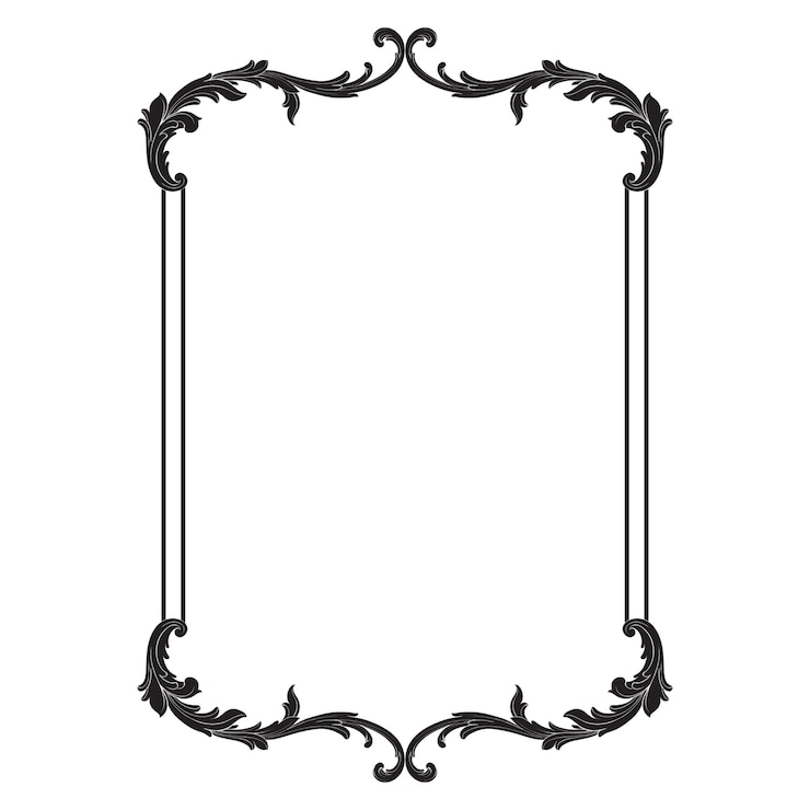 Vettore ornamento barocco classico. filigrana elemento decorativo di design.