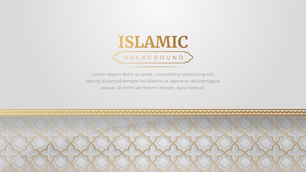 Ornamento di lusso islamico cornice Arabesque Pattern di sfondo