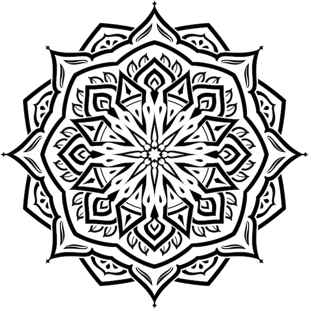 Ornamento di vettore su uno sfondo isolato. ornamento rotondo.