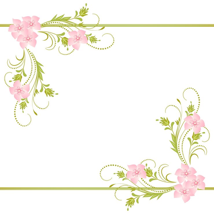 Ornamento floreale d'angolo decorativo