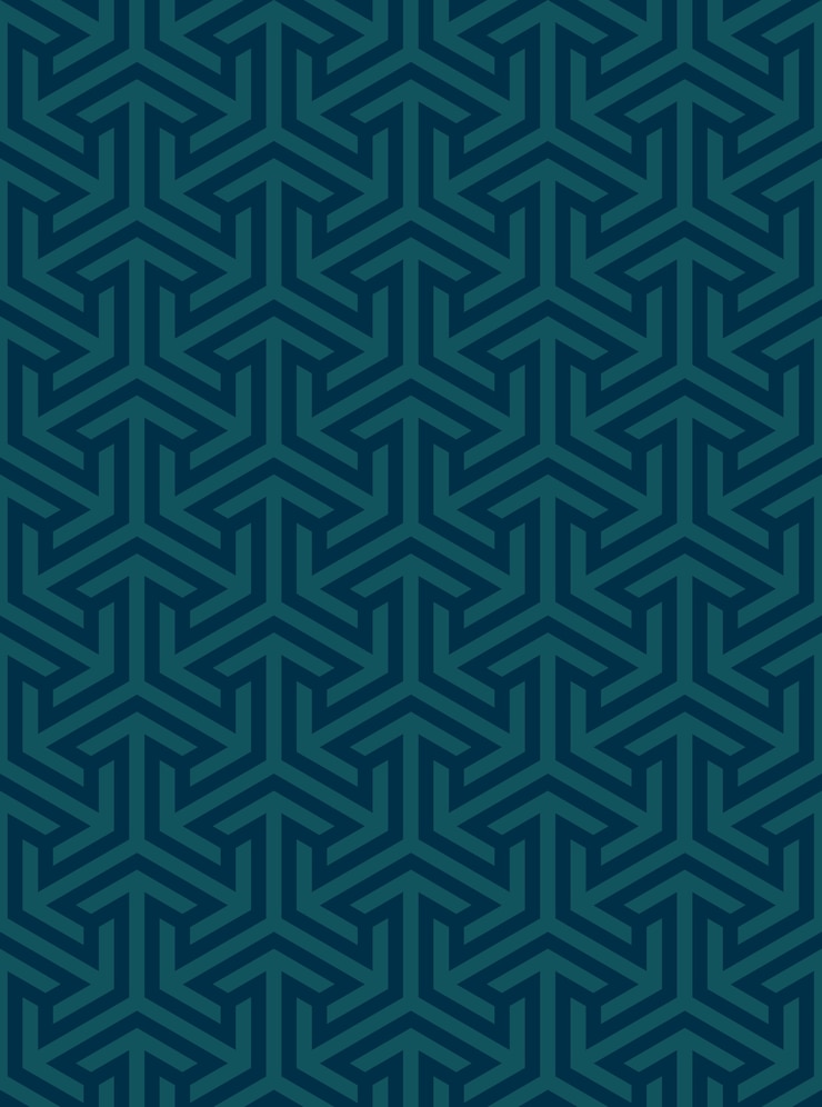 Vettore ornamento geometrico basato su una griglia esagonale