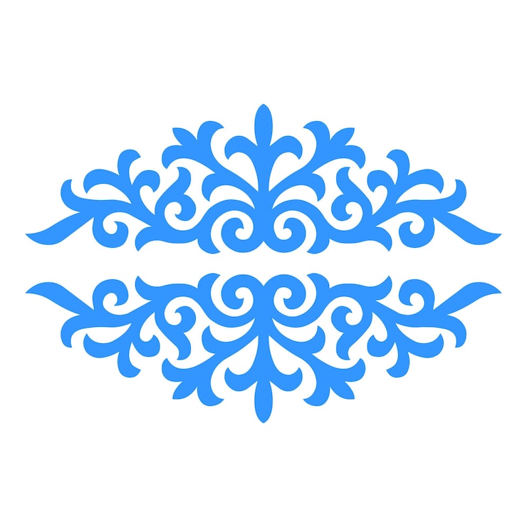 Vettore ornamento kazako oyu ornek