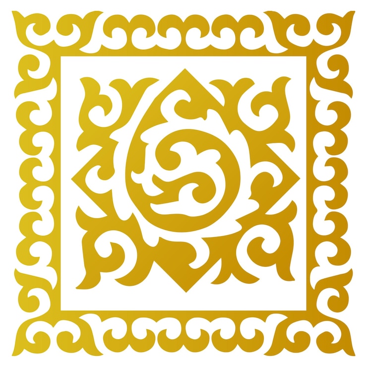 Vettore ornamento kazako