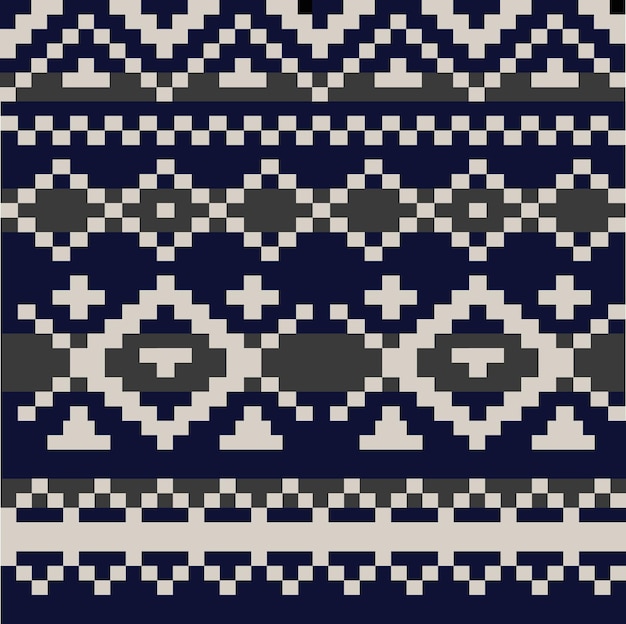 Ornamento nordico vettoriale. modello senza cuciture scandinavo invernale